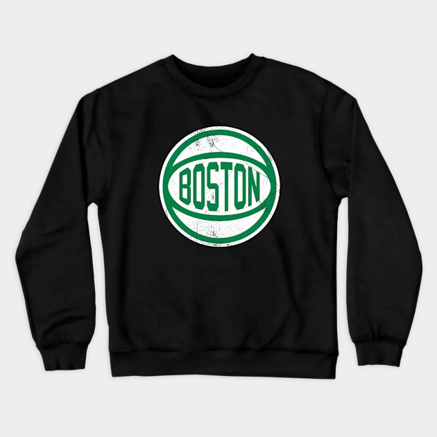 Boston Retro Ball - Green Crewneck Sweatshirt by KFig21